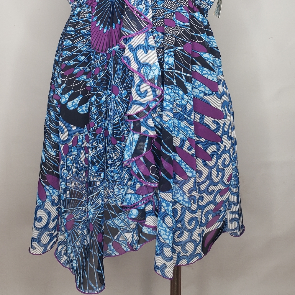 Sleeveless Dress With Ruffle - Picture 2 of 7